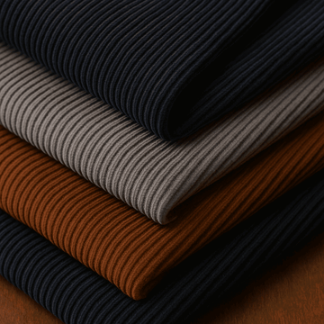 Vải Corduroy (Nhung kẻ) - Ấm áp, cổ điển, bền bỉ.