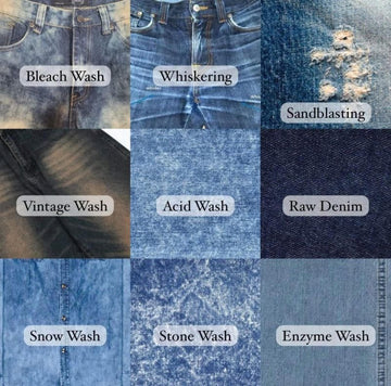 "Wash" quần jean là gì? Các kiểu wash phổ biến: Stone wash, Acid wash...