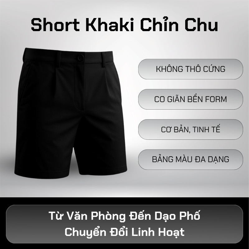 Quần Short Kaki
