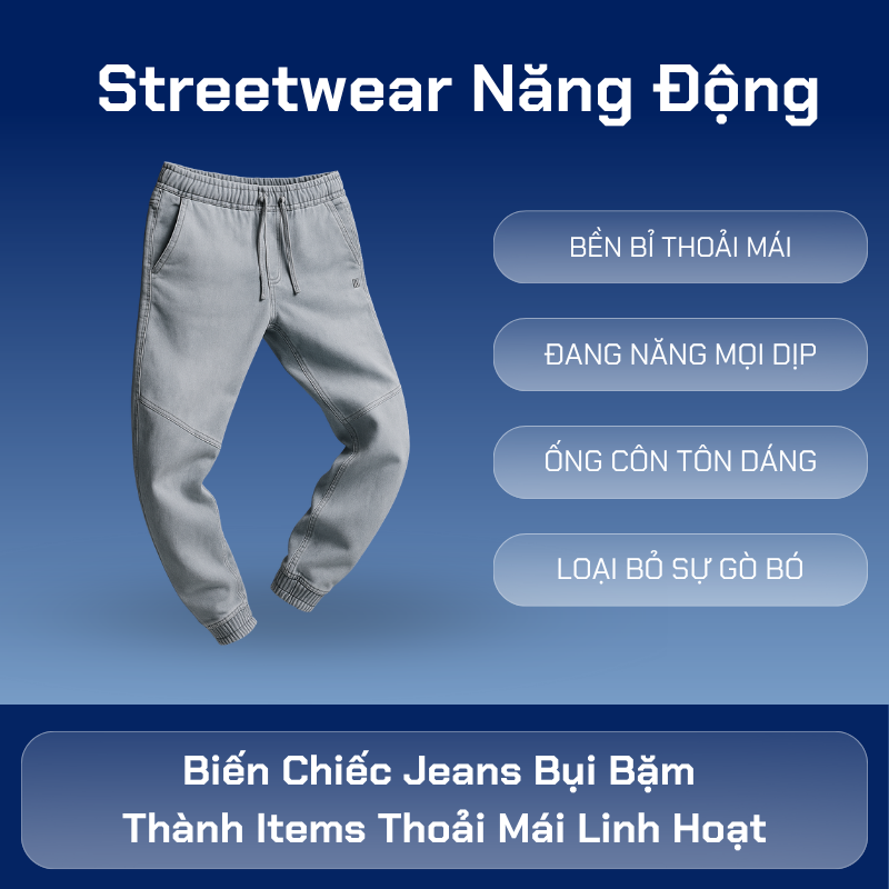 Quần Jeans Jogger