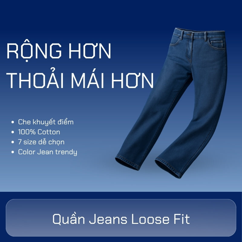Quần Jeans Loose Fit