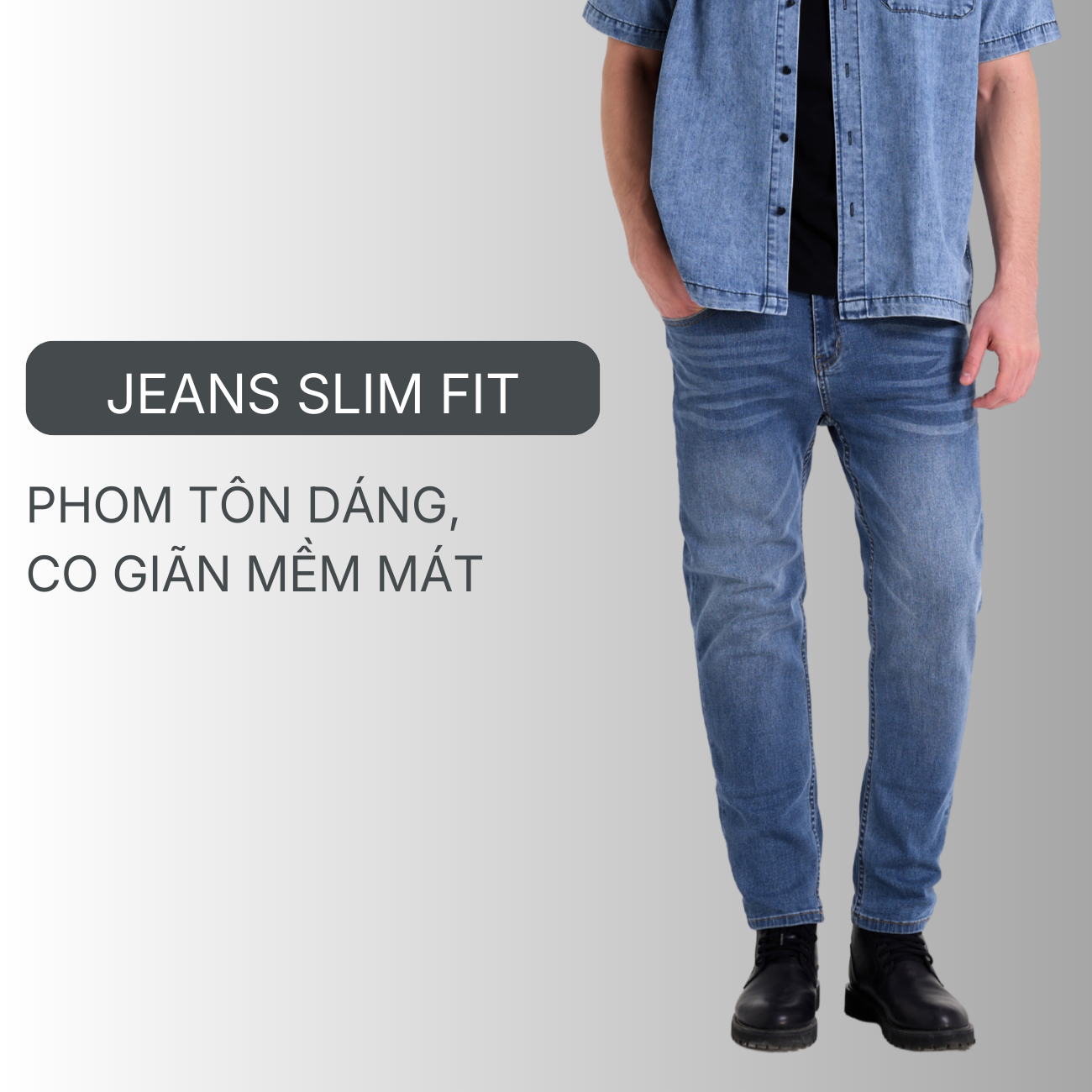Quần Jeans Slim Fit - YaMe.vn