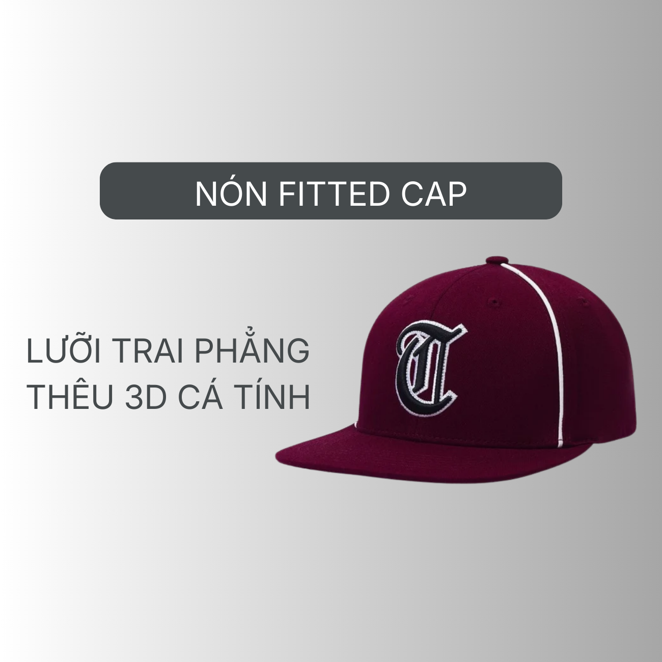 Nón Fitted Cap - YaMe.vn