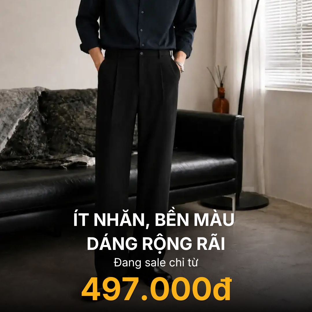 Quần Tây Loose Fit