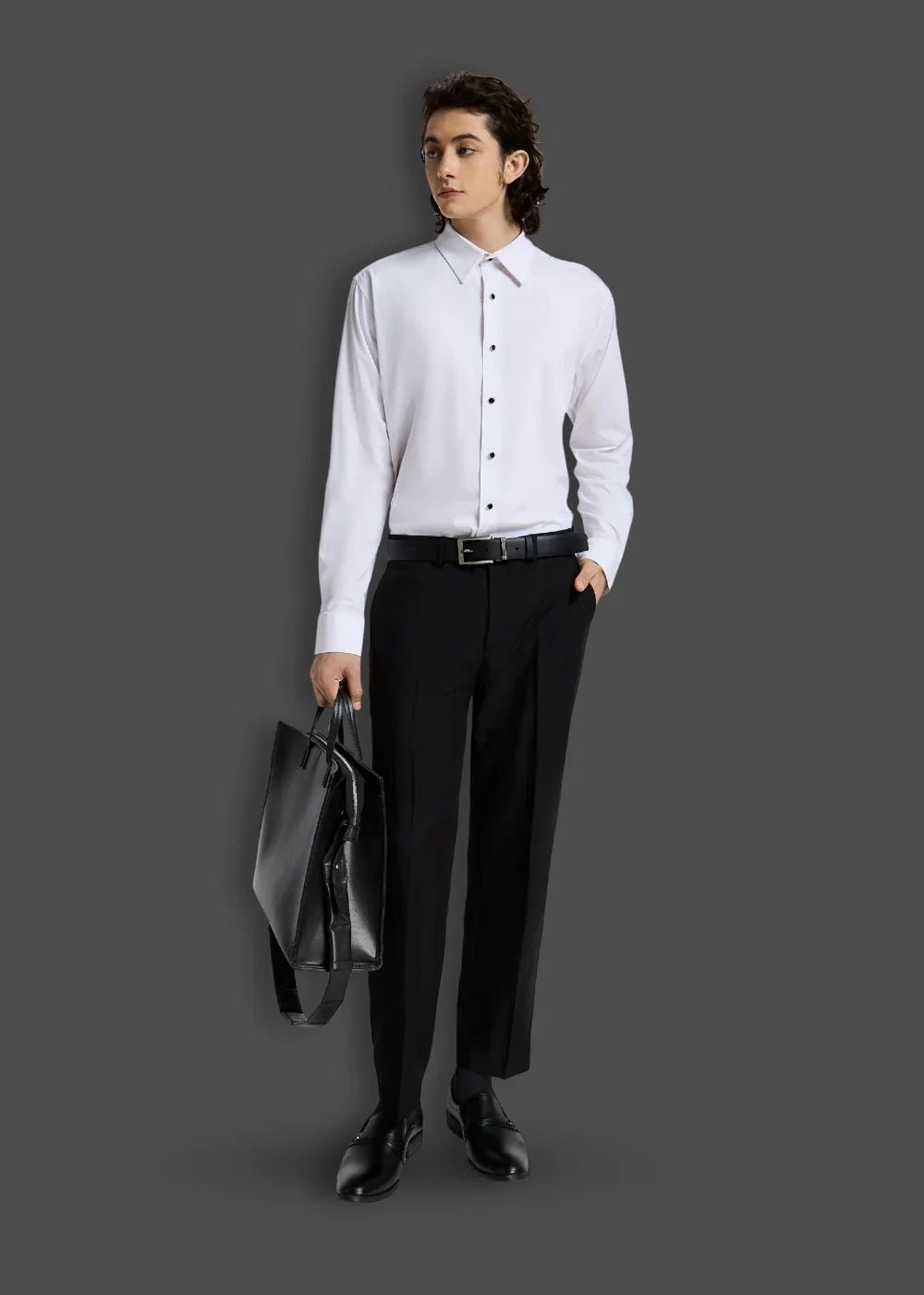 Quần Tây Nam Co giãn Ít Nhăn Non-Iron 19 Đen - YaMe.vn