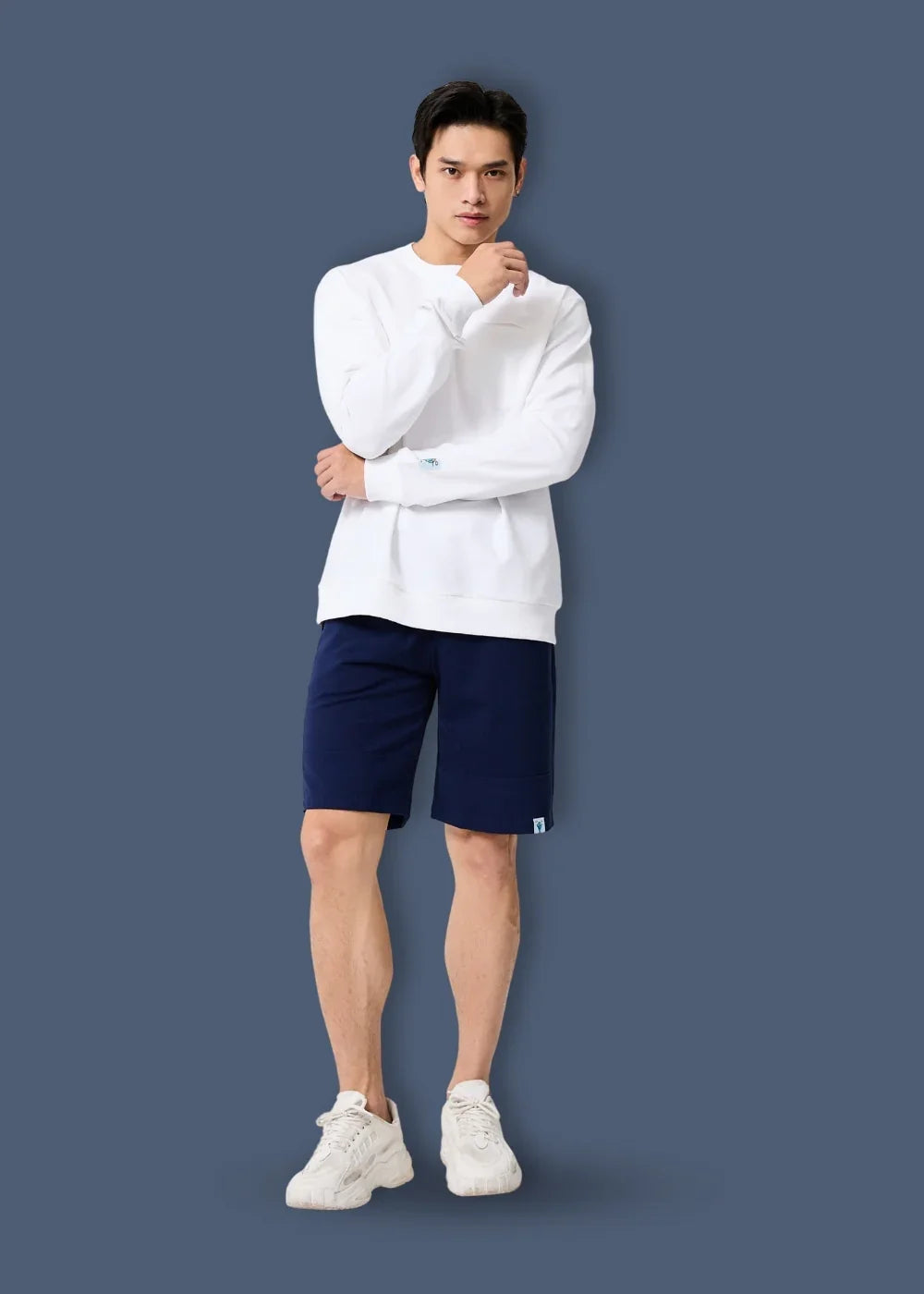 Quần Short Thun 9 Inch Mềm Mịn Mát The Minimalist 009 Xanh Dương Đậm - YaMe.vn