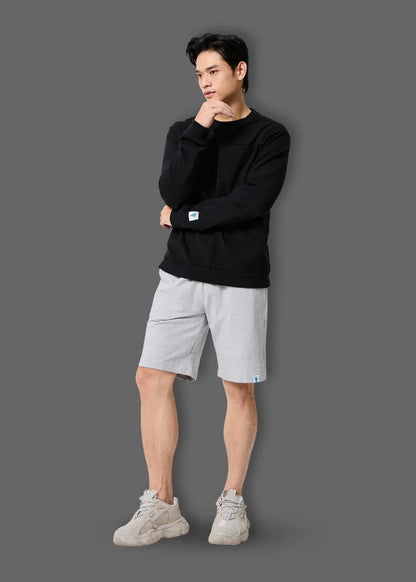 Quần Short Thun 9 Inch Mềm Mịn Mát The Minimalist 009 Xám Nhạt - YaMe.vn