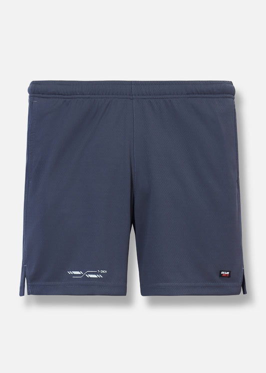 Quần Short Thun 7 Inch Vải Hexagon Thoáng Khí Beginner 05 Xám Chì