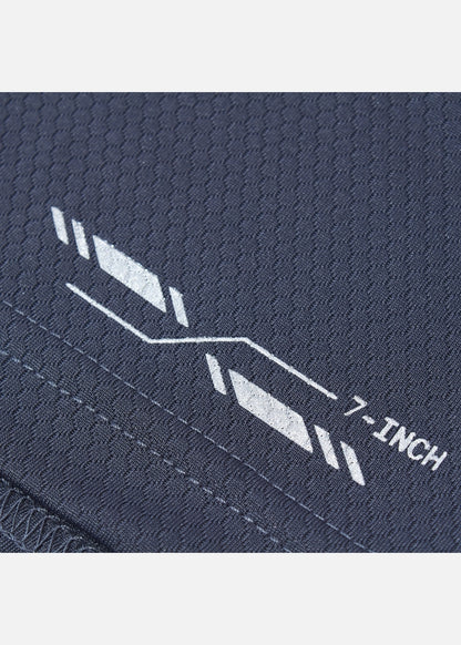 Quần Short Thun 7 Inch Vải Hexagon Thoáng Khí Beginner 05 Xám Chì