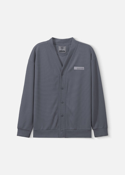 Áo Khoác Cardigan Vải Waffle Thoáng Khí Seventy Seven 38 Xám