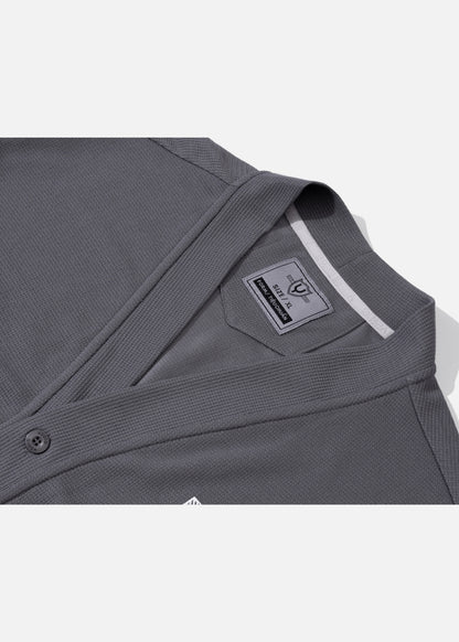 Áo Khoác Cardigan Vải Waffle Thoáng Khí Seventy Seven 38 Xám