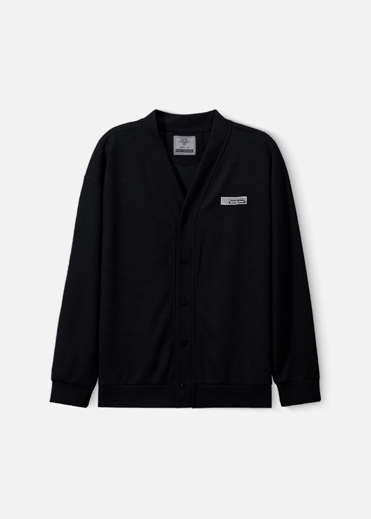 Áo Khoác Cardigan Vải Waffle Thoáng Khí Seventy Seven 38 Đen