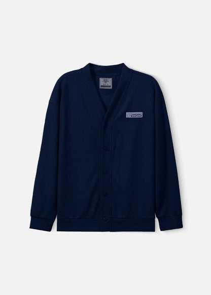 Áo Khoác Cardigan Vải Waffle Thoáng Khí Seventy Seven 38 Xanh Đen