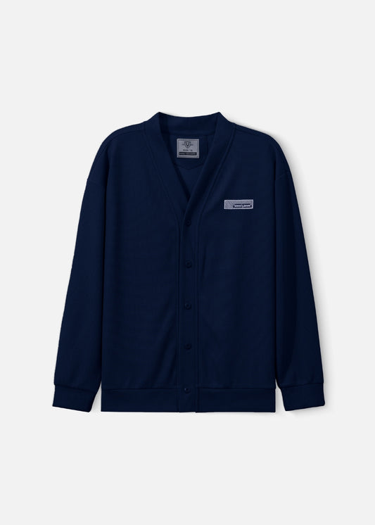 Áo Khoác Cardigan Vải Waffle Thoáng Khí Seventy Seven 38 Xanh Đen