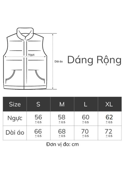 Áo Khoác Gile Nam Vải Waffle Thoáng Khí Seventy Seven 06 Đen