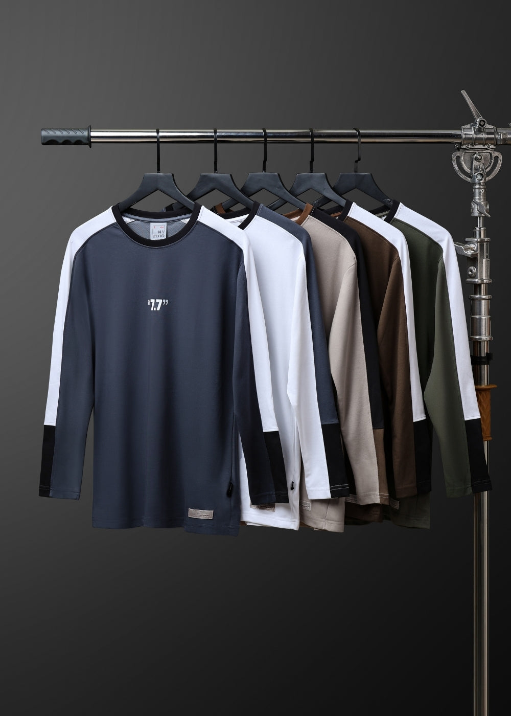 Áo Thun Tay Dài Cotton Phối Màu Seventy Seven 16 Be