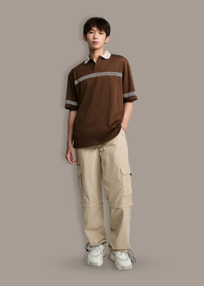 Áo Polo Pique Thoáng Khí Seventy Seven 17 Nâu Đậm - YaMe.vn