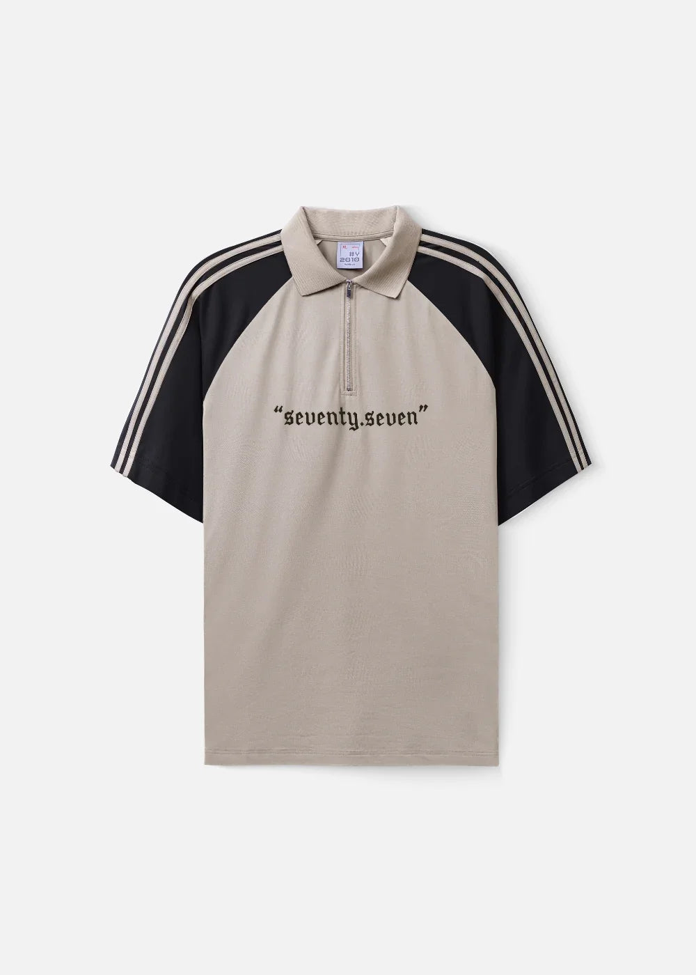 Áo Polo Cổ Khóa Kéo Vải Pique Thoáng Khí Seventy Seven 18 Be Đen - YaMe.vn