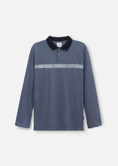 Áo Polo Tay Dài Seventy Seven 20 Xám