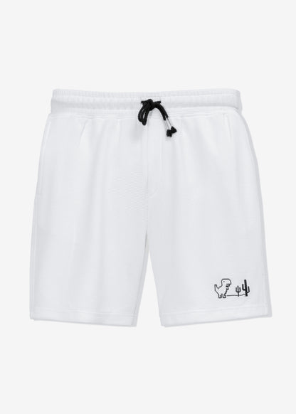 Quần Short Nam Thun Waffle 7 Inch Thoáng Khí Seventy Seven 30 Trắng