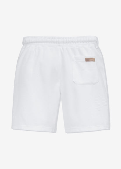 Quần Short Nam Thun Waffle 7 Inch Thoáng Khí Seventy Seven 30 Trắng
