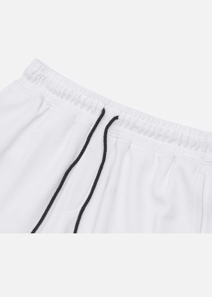 Quần Short Nam Thun Waffle 7 Inch Thoáng Khí Seventy Seven 30 Trắng