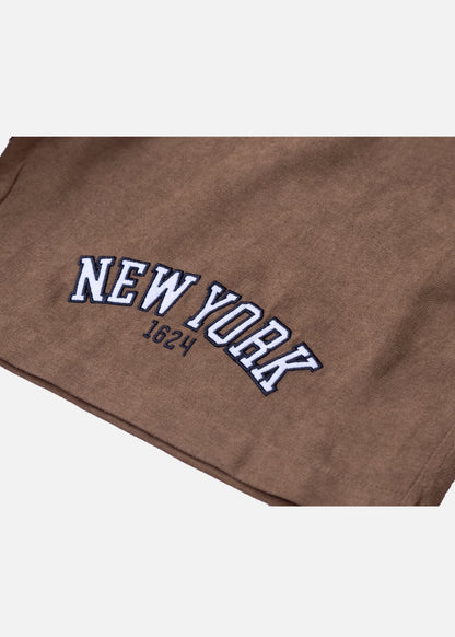 Quần Short Nam Corduroy Lưng Thun Seventy Seven 32 Nâu