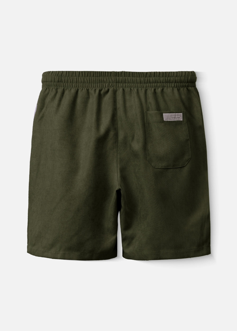 Quần Short Nam Corduroy Lưng Thun Seventy Seven 32 Xanh Rêu