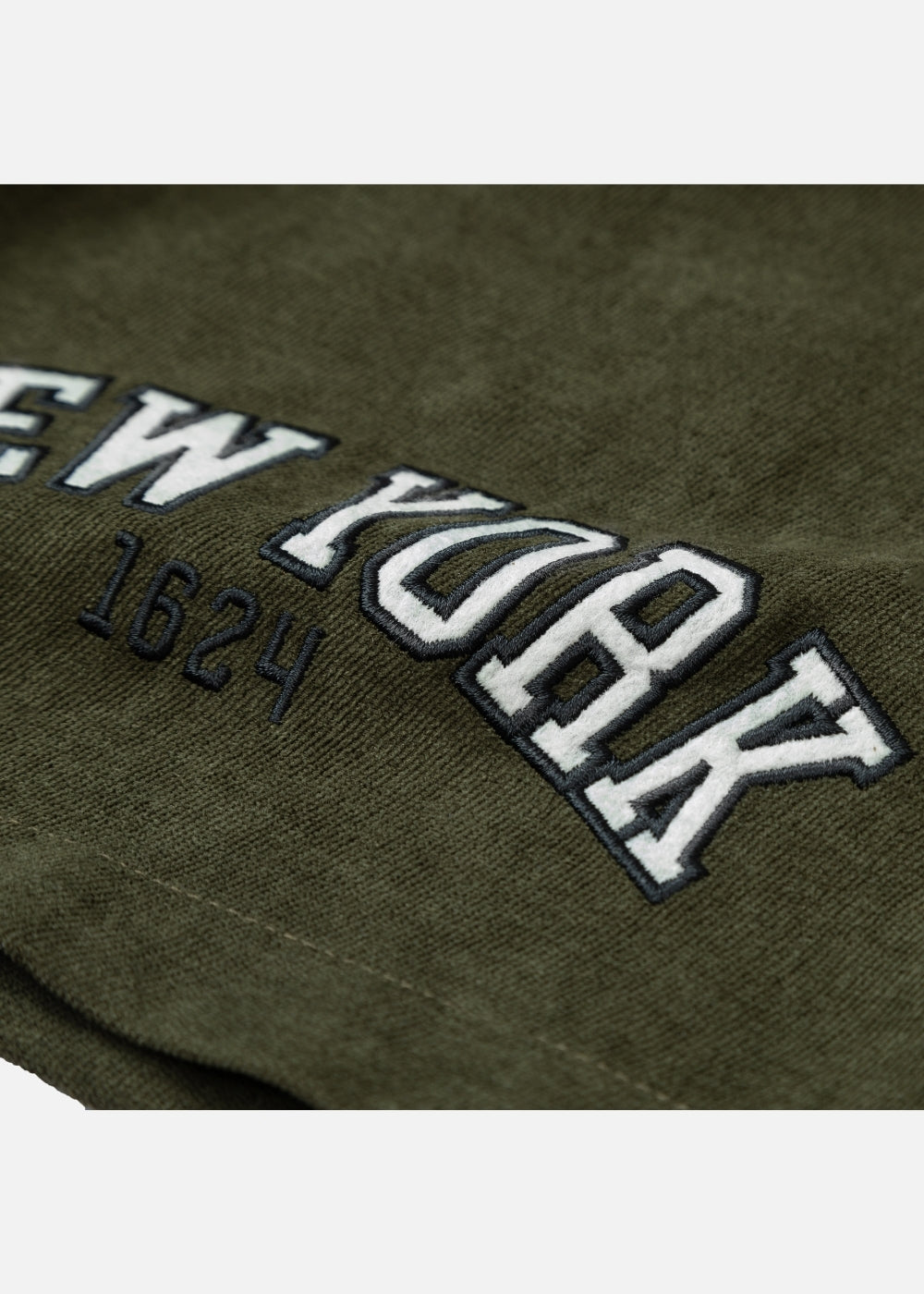 Quần Short Nam Corduroy Lưng Thun Seventy Seven 32 Xanh Rêu