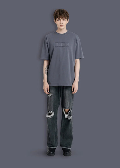 Áo Thun Aura Cotton Mềm Mại No Style M13 Xám Đậm - YaMe.vn