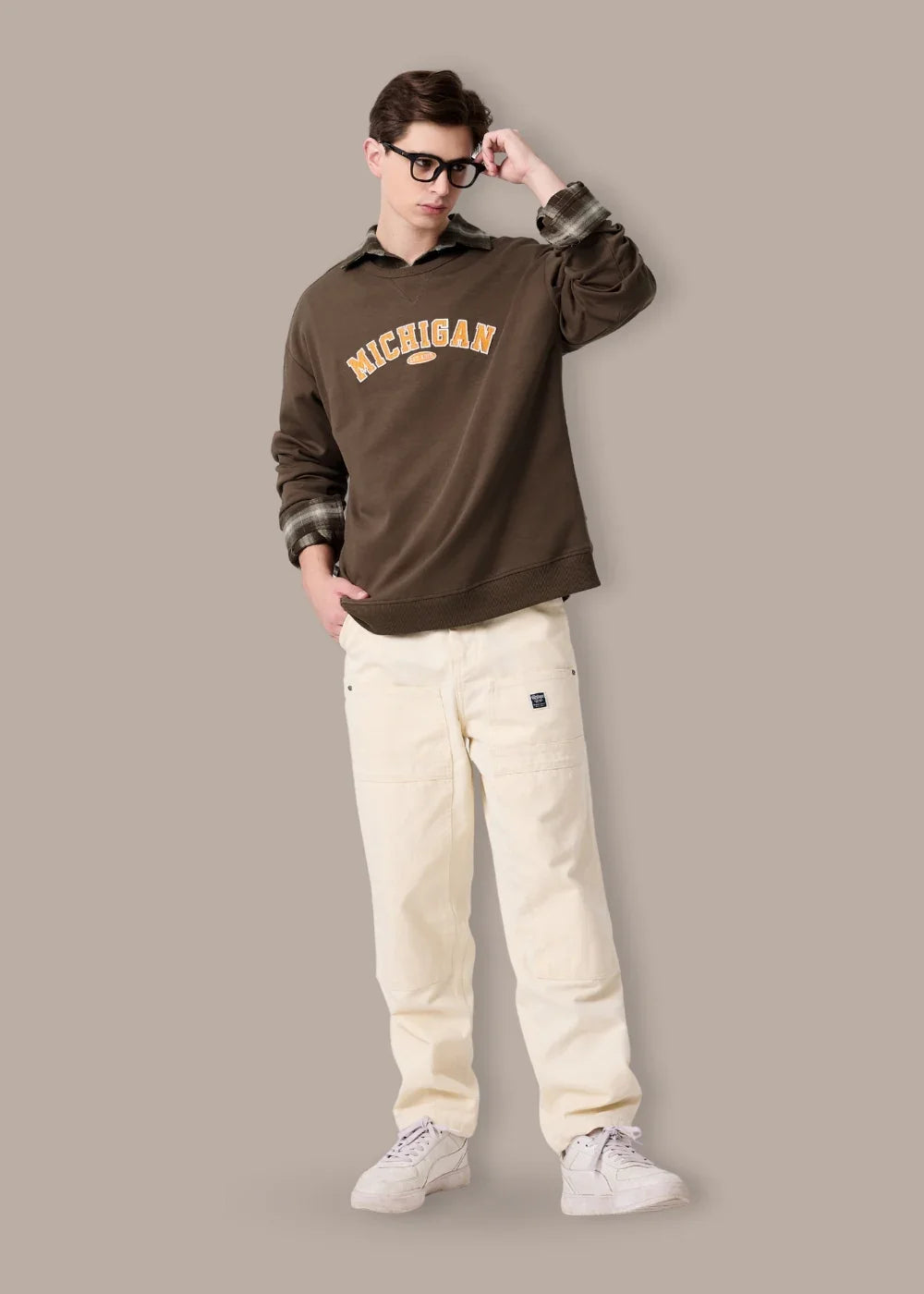 Áo Thun Sweater Cotton Giữ Ấm No Style M20 Nâu - YaMe.vn