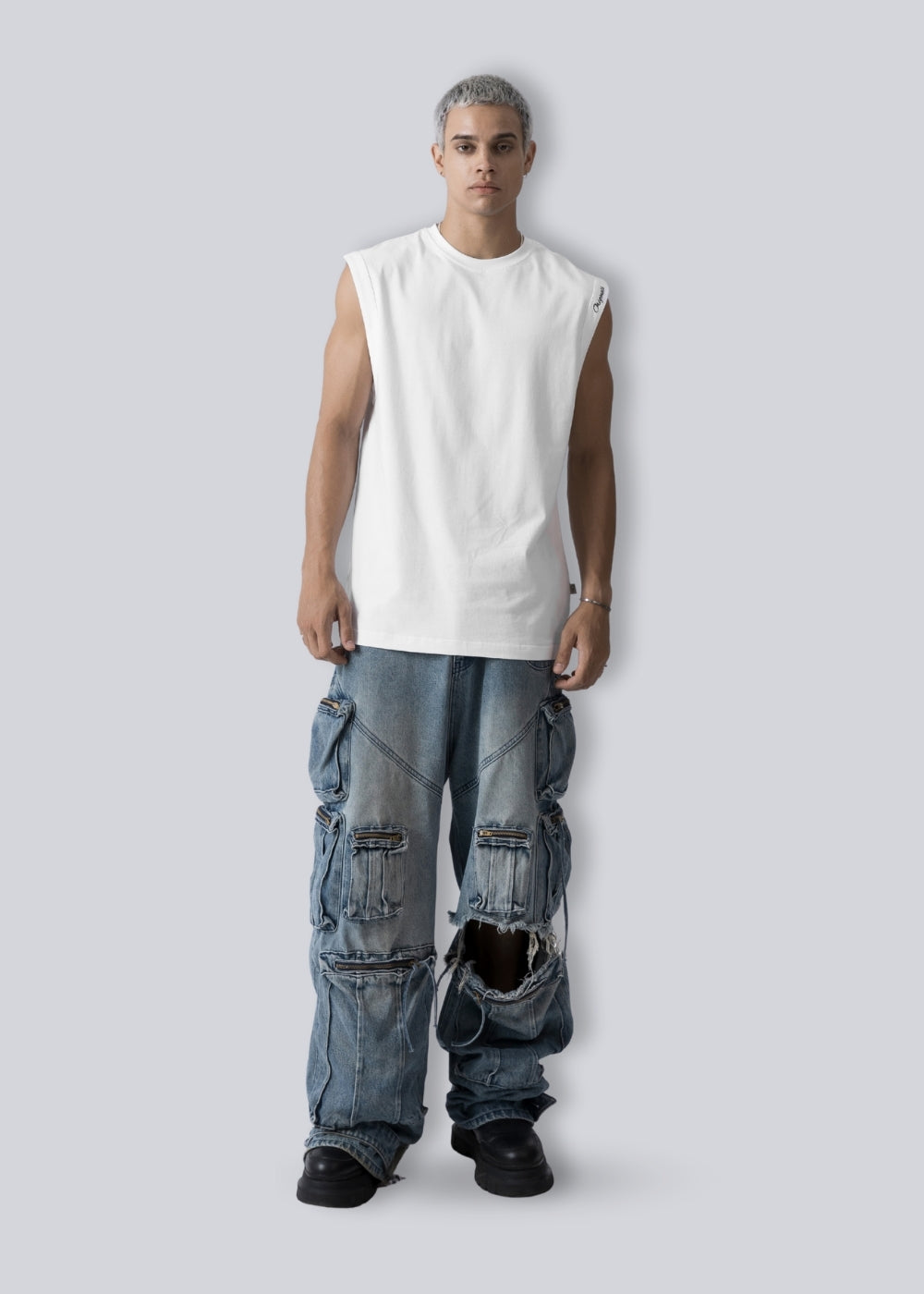 Áo Thun 3 Lỗ Basic Mềm Mại Thoáng Mát No Style M22 Trắng