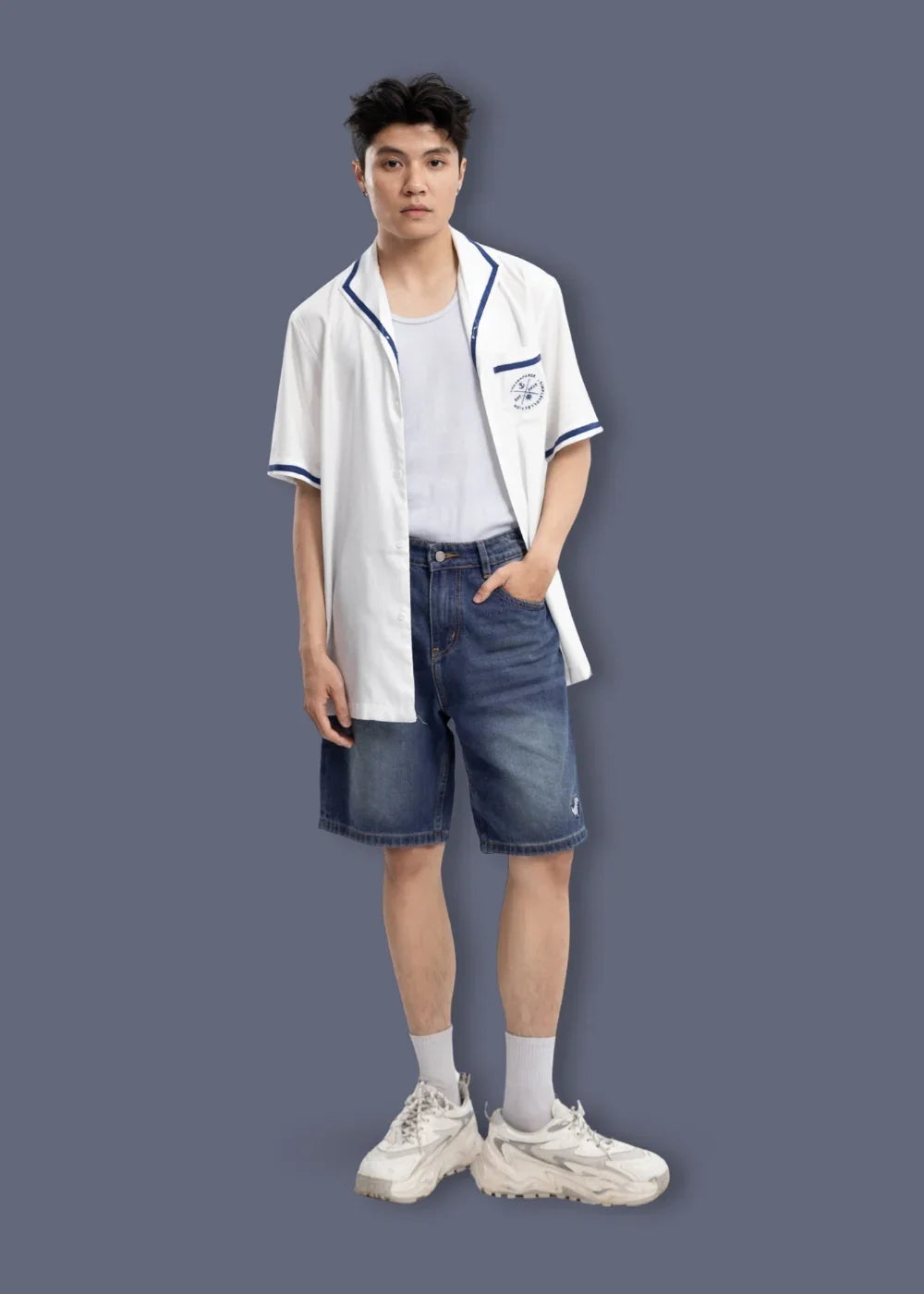 Quần Short Jeans 9 Inch Bền The Original M029 Xanh Dương - YaMe.vn