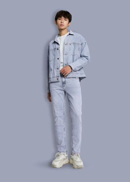 Quần Jeans Slimfit Co Giãn The Original 28 Xanh Dương Sáng - YaMe.vn