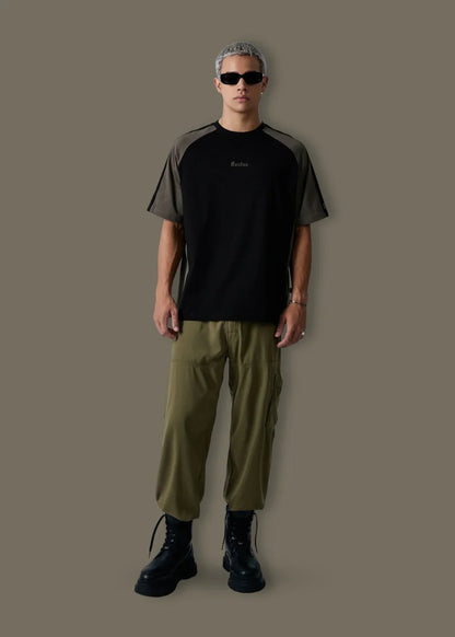 Áo Thun Tay Ngắn Boxy Mềm Mịn No Style M4 Đen Xanh Lá - YaMe.vn