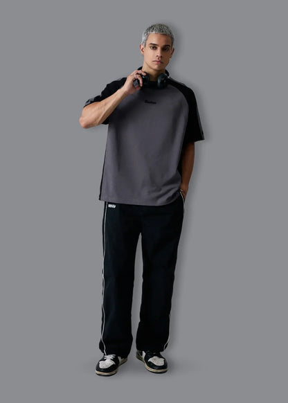 Áo Thun Tay Ngắn Boxy Mềm Mịn No Style M4 Xám Đen - YaMe.vn