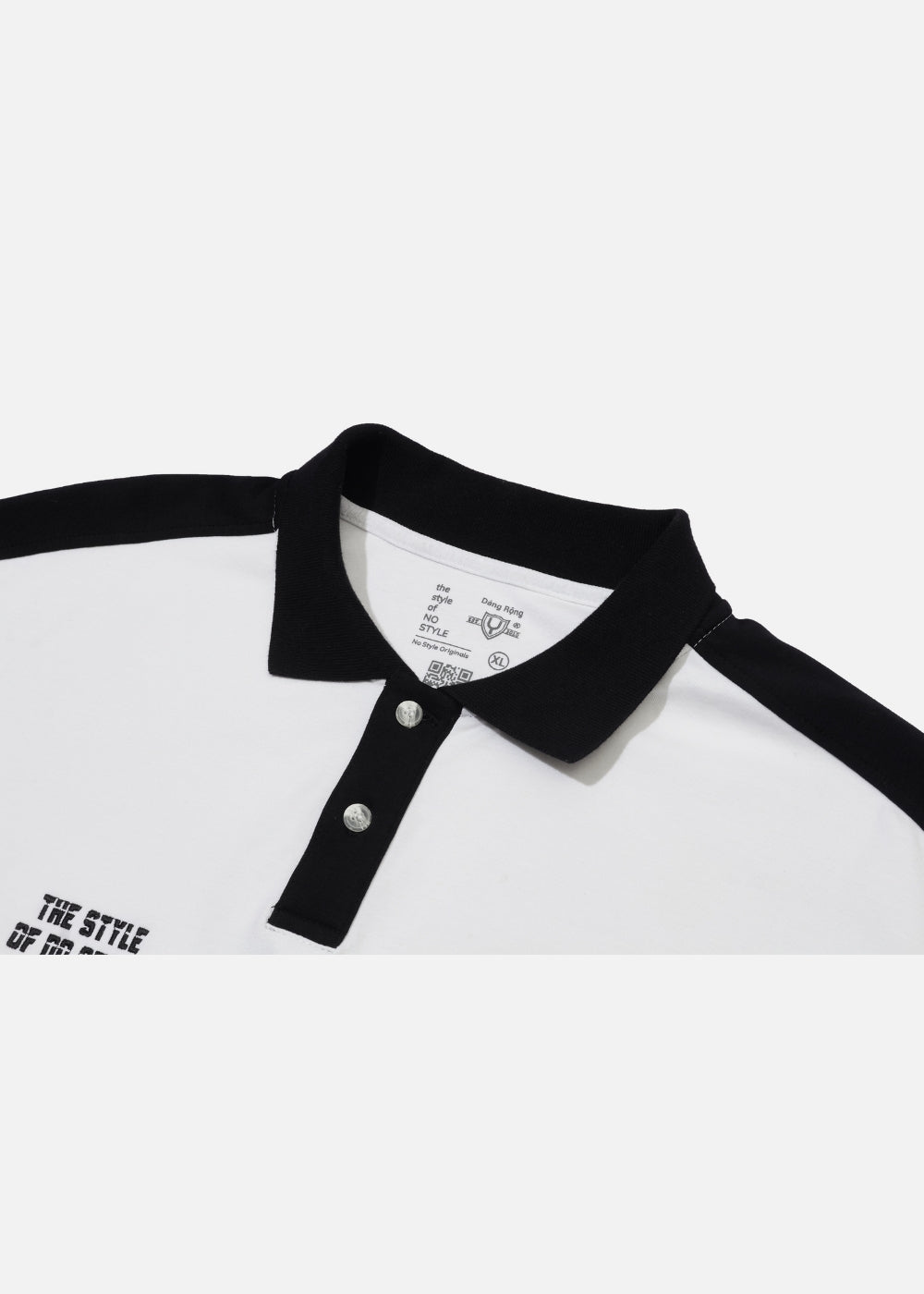 Áo Polo Sweater Cotton Phối Màu No Style M37 Trắng