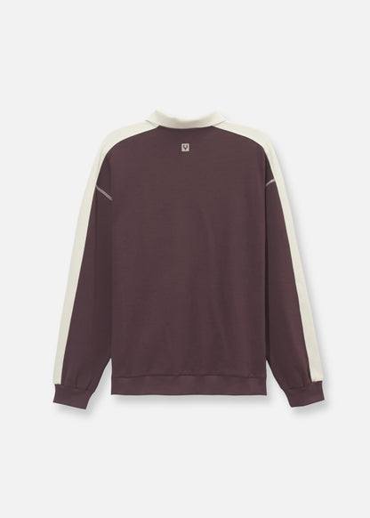 Áo Polo Sweater Cotton Phối Màu No Style M37 Nâu