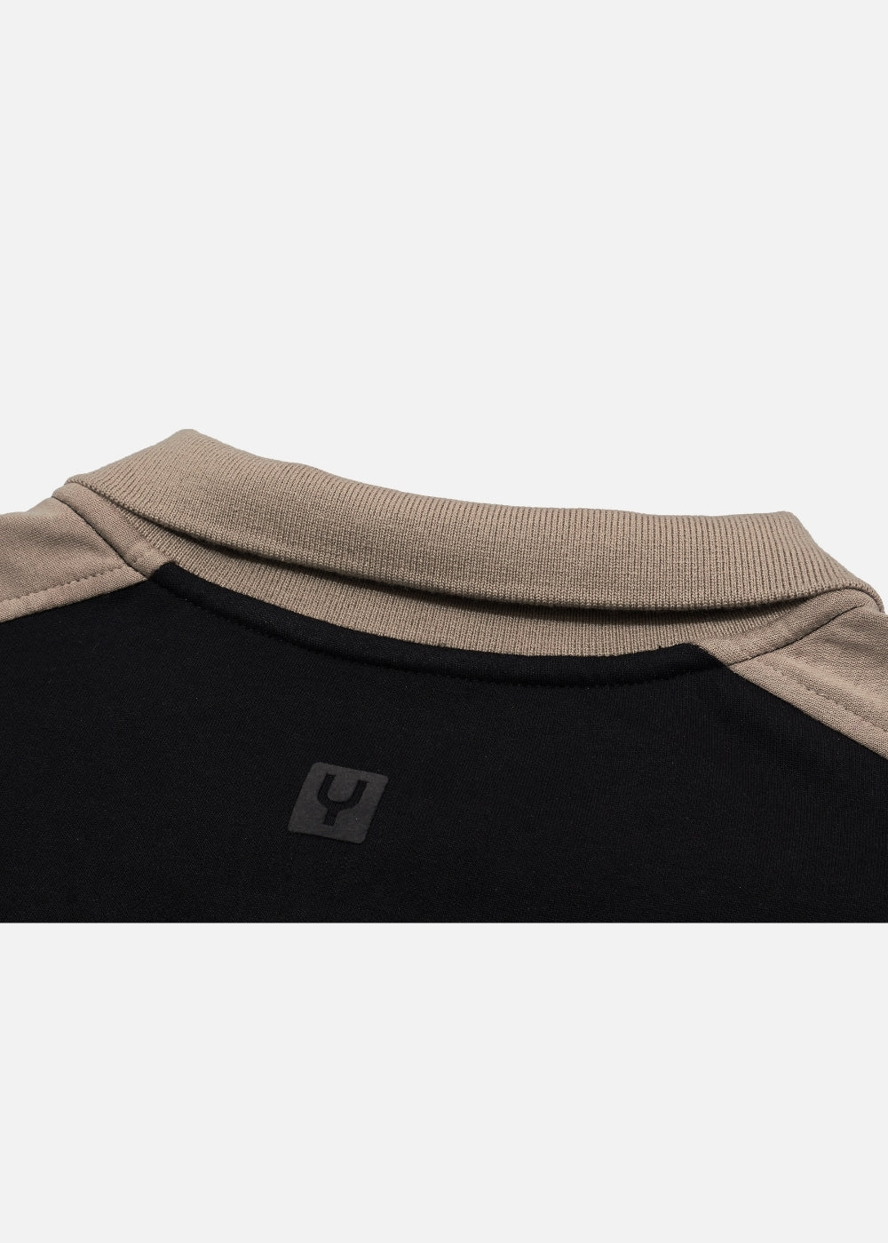 Áo Polo Sweater Cotton Phối Màu No Style M37 Đen