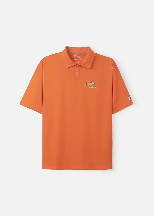 Áo Polo Tay Ngắn Cotton No Style M24 Cam - YaMe.vn