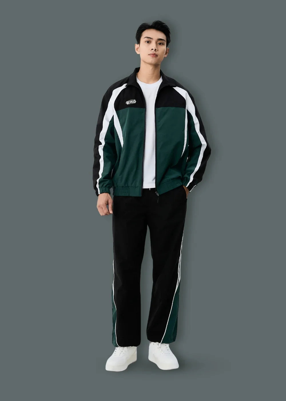 Áo Khoác Gió Sporty Phối Màu Siêu Nhẹ No Style M58 Xanh Lá Đậm - YaMe.vn