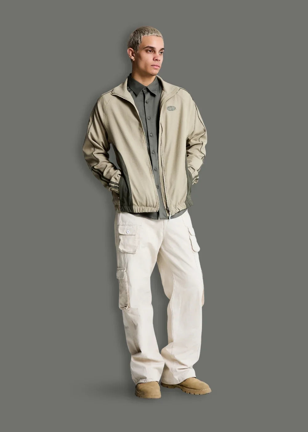 Áo Khoác Gió Mỏng Nhẹ 2 Lớp No Style M59 Nâu Nhạt - YaMe.vn