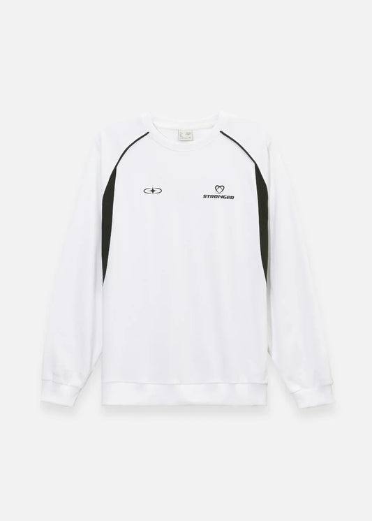 Áo Thun Sweater Raglan No Style M16 Trắng - YaMe.vn