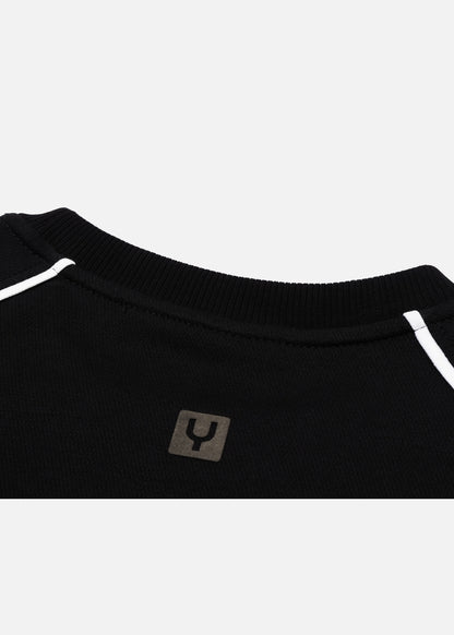 Áo Thun Sweater Raglan No Style M16 Đen