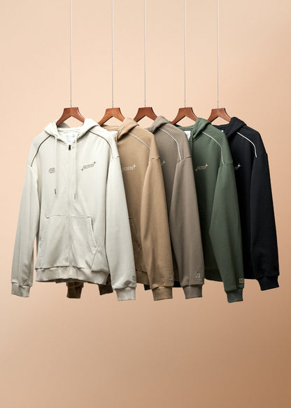 Áo Khoác Thun Chống Nắng Dây Kéo No Style M51 Xanh Rêu