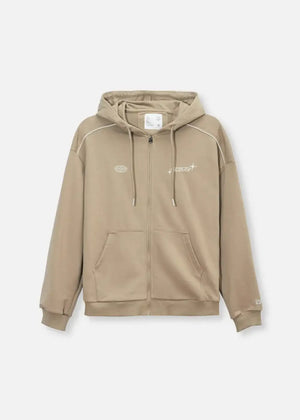 Áo Khoác Hoodie Vải Mềm Nhẹ Chống Nắng The No Style 051 Màu Nâu Dáng Rộng Rãi F4