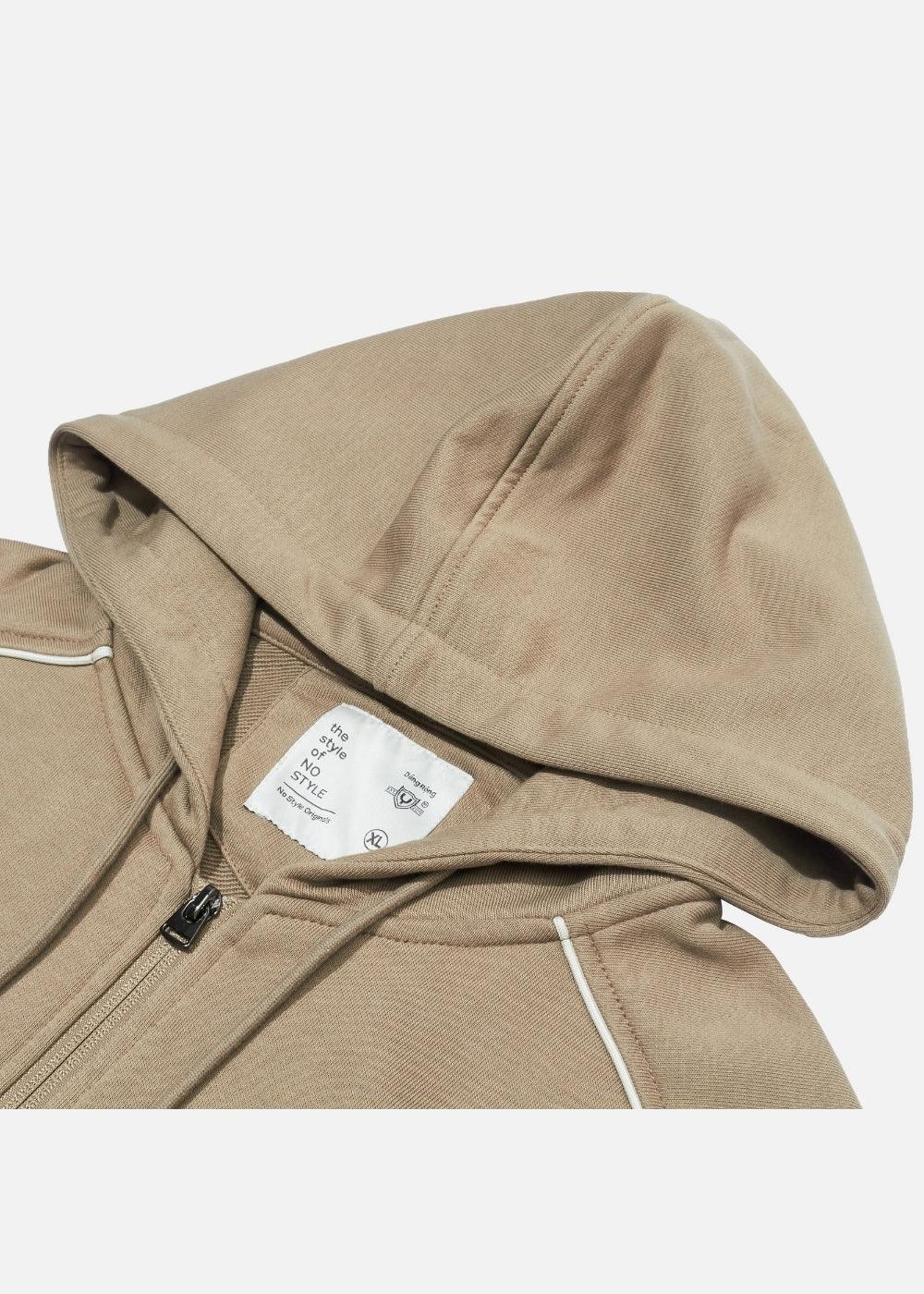 Áo Khoác Thun Chống Nắng Dây Kéo No Style M51 Nâu - YaMe.vn