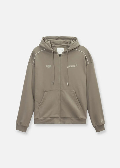 Áo Khoác Thun Chống Nắng Dây Kéo No Style M51 Nâu Đậm - YaMe.vn