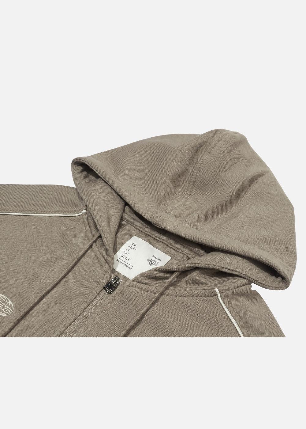 Áo Khoác Thun Chống Nắng Dây Kéo No Style M51 Nâu Đậm - YaMe.vn