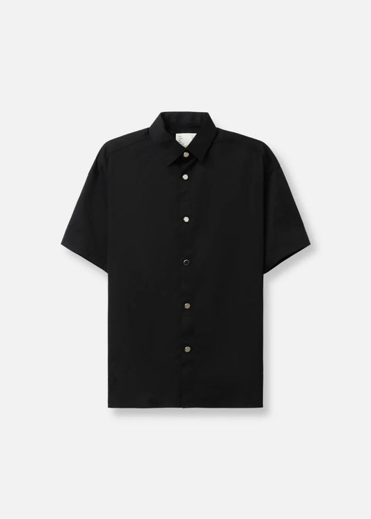 Áo Sơ Mi Tay NgắnNo Style M70 Đen - YaMe.vn